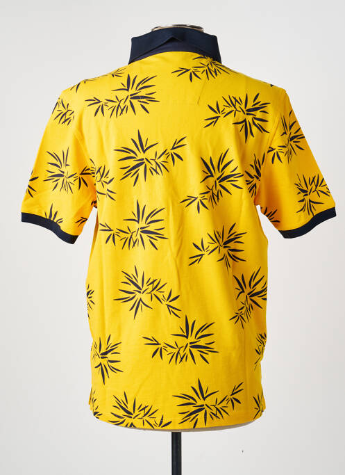 Polo stretch manches courtes jaune MONTE CARLO homme