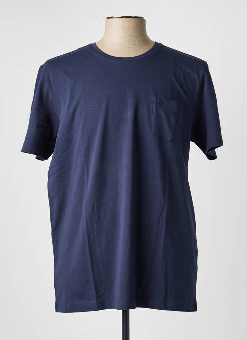 T-shirt stretch manches courtes bleu PIERRE CARDIN homme