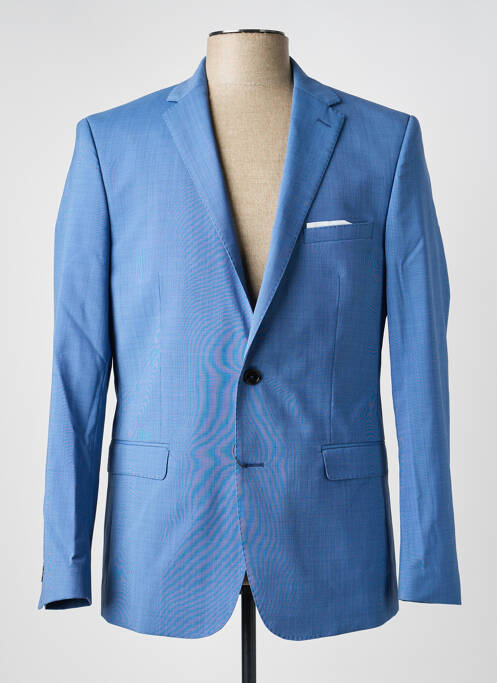 Veste chic tissage chiné bleu HAFNIUM homme