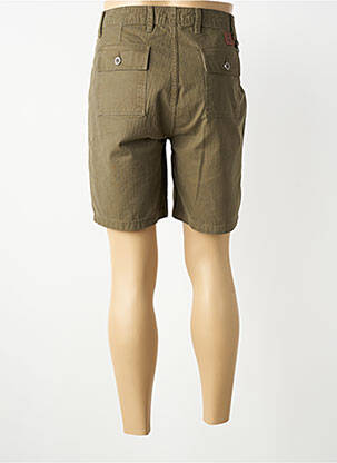 Bermuda tissage popeline taille normale vert IRON AND RESIN homme
