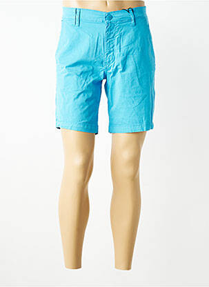 Bermuda tissage popeline taille normale bleu DAYTONA homme
