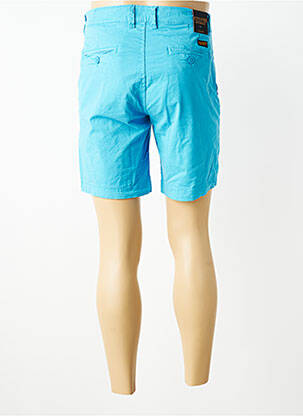 Bermuda tissage popeline taille normale bleu DAYTONA homme