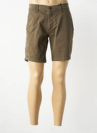 Bermuda tissage popeline taille normale vert DAYTONA homme