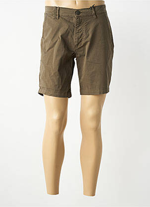 Bermuda tissage popeline taille normale vert DAYTONA homme