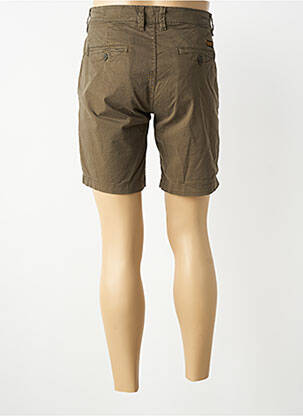 Bermuda tissage popeline taille normale vert DAYTONA homme
