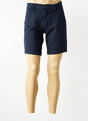Bermuda tissage popeline taille normale bleu fonce DAYTONA homme