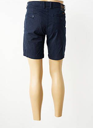 Bermuda tissage popeline taille normale bleu fonce DAYTONA homme