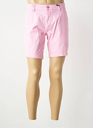 Bermuda tissage popeline taille normale rose DAYTONA homme