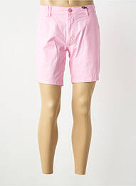 Bermuda tissage popeline taille normale rose DAYTONA homme