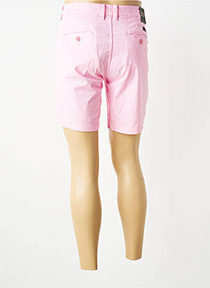 Bermuda tissage popeline taille normale rose DAYTONA homme