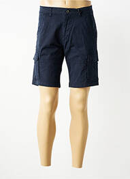 Bermuda tissage popeline taille normale bleu DAYTONA homme