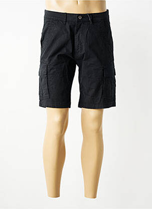 Bermuda tissage popeline taille normale noir DAYTONA homme