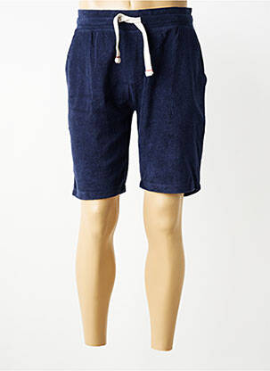 Bermuda taille élastique taille normale bleu IRON AND RESIN homme