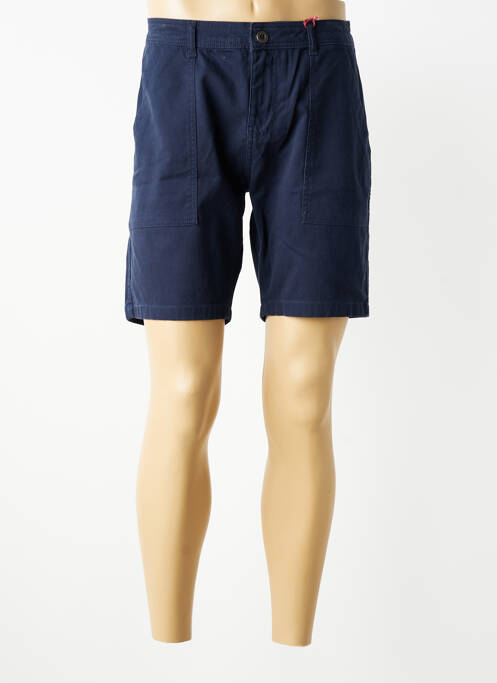 Bermuda coupe droite bleu IRON AND RESIN homme