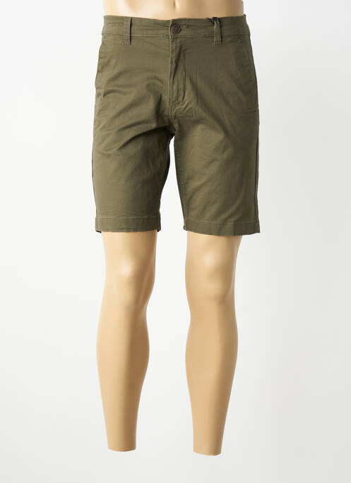 Bermuda tissage popeline taille normale vert DAYTONA homme