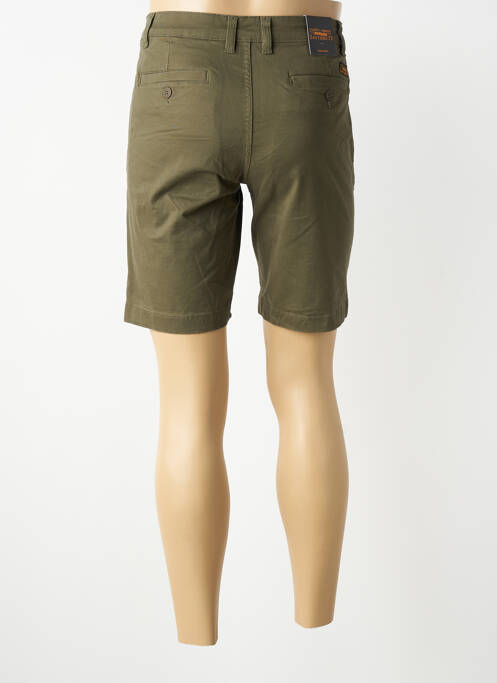 Bermuda tissage popeline taille normale vert DAYTONA homme