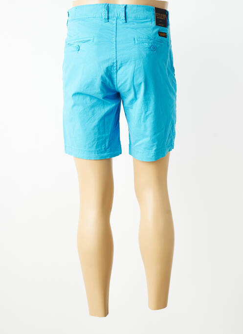 Bermuda tissage popeline taille normale bleu DAYTONA homme