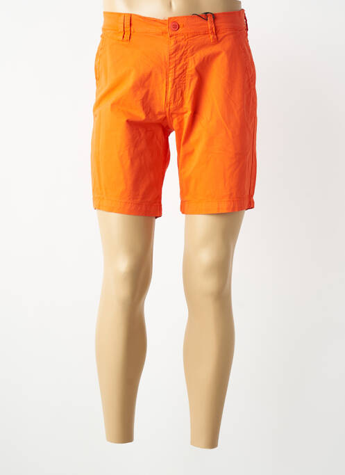 Bermuda tissage popeline taille normale orange DAYTONA homme