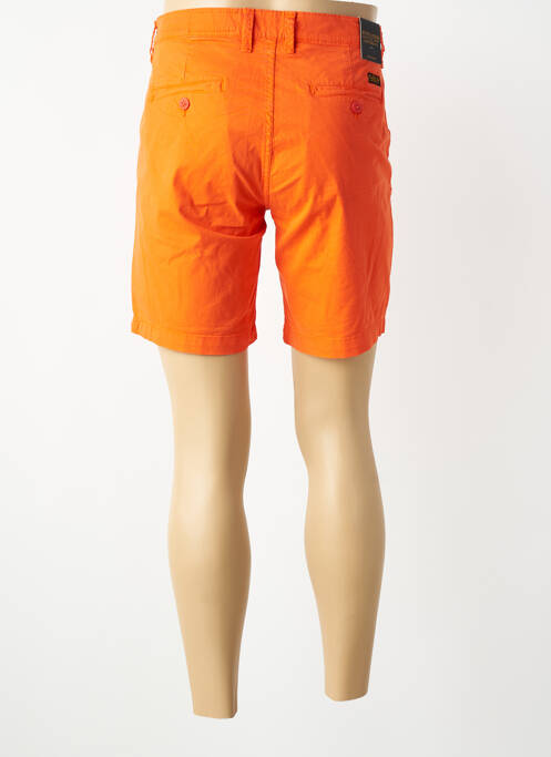 Bermuda tissage popeline taille normale orange DAYTONA homme