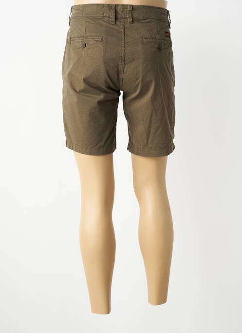 Bermuda tissage popeline taille normale vert DAYTONA homme
