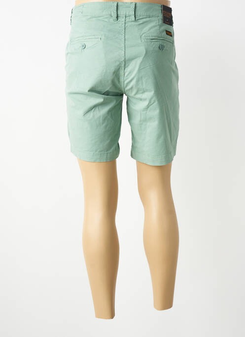 Bermuda tissage popeline taille normale vert DAYTONA homme