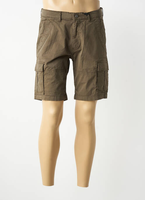 Bermuda tissage popeline taille normale vert DAYTONA homme