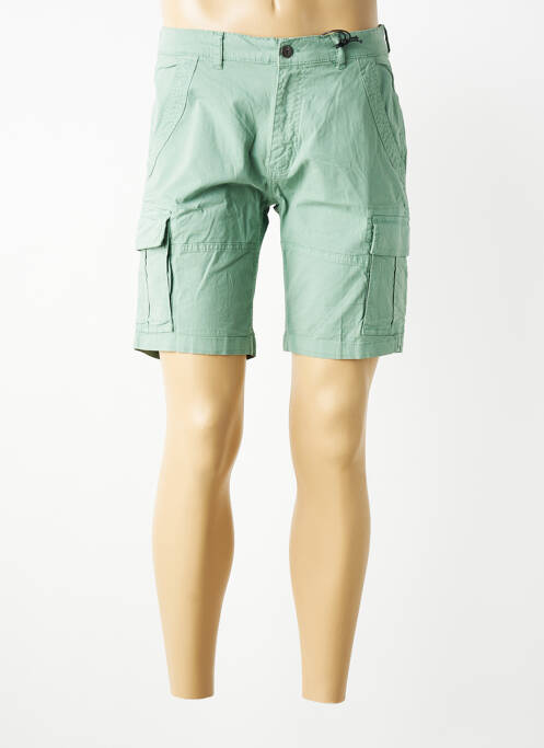 Bermuda tissage popeline taille normale vert DAYTONA homme