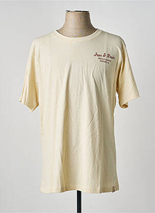 T-shirt coupe droite manches courtes beige IRON AND RESIN homme