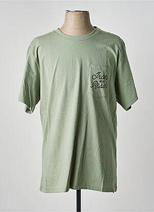 T-shirt coupe droite manches courtes vert IRON AND RESIN homme