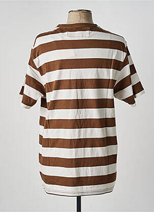 T-shirt coupe droite manches courtes marron IRON AND RESIN homme