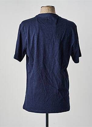 T-shirt coupe droite manches courtes bleu DAYTONA homme