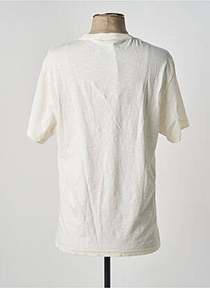T-shirt broderie manches courtes blanc DAYTONA homme