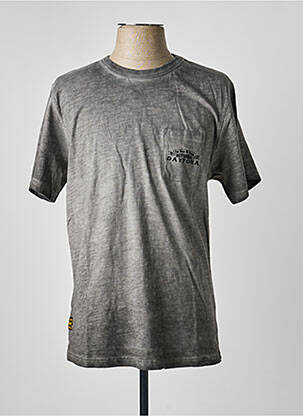 T-shirt tissage chiné manches courtes gris DAYTONA homme