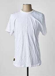 T-shirt coupe cintrée manches courtes blanc DAYTONA homme