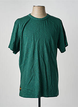 T-shirt coupe cintrée manches courtes vert DAYTONA homme