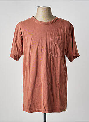 T-shirt coupe droite manches courtes marron IRON AND RESIN homme