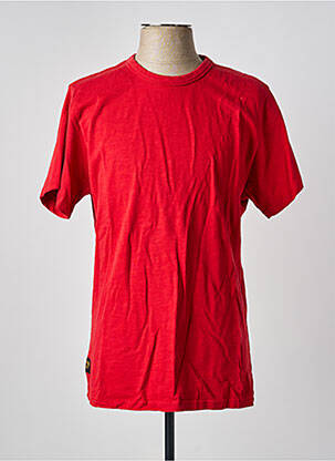 T-shirt coupe droite manches courtes rouge DAYTONA homme