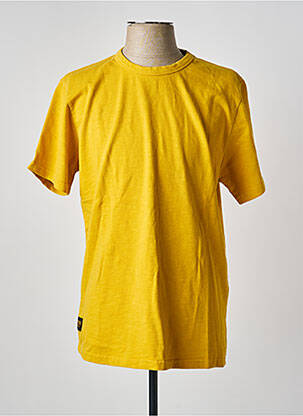 T-shirt coupe droite manches courtes jaune DAYTONA homme