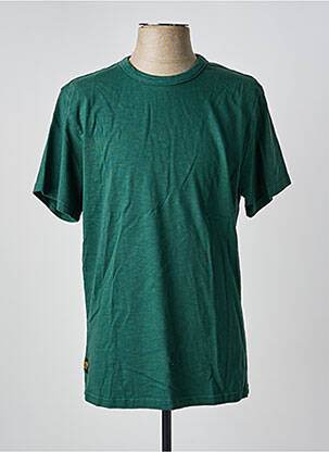 T-shirt coupe droite manches courtes vert DAYTONA homme