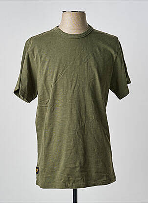 T-shirt coupe droite manches courtes vert fonce DAYTONA homme
