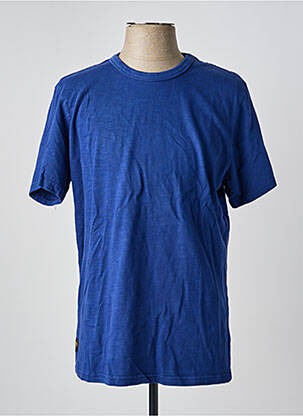 T-shirt coupe droite manches courtes bleu clair DAYTONA homme