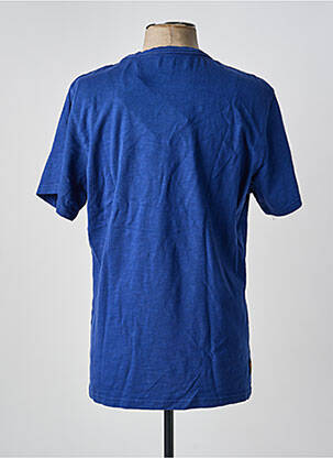 T-shirt coupe droite manches courtes bleu clair DAYTONA homme