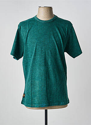 T-shirt coupe droite manches courtes vert clair DAYTONA homme