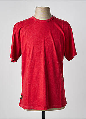 T-shirt coupe droite manches courtes rouge clair DAYTONA homme