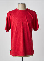T-shirt coupe droite manches courtes rouge clair DAYTONA homme