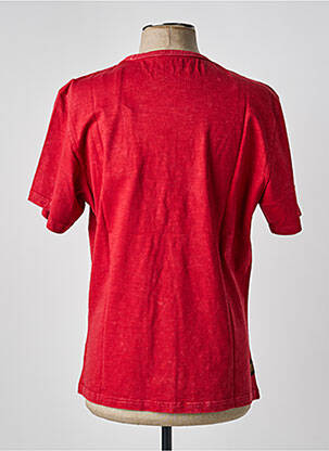 T-shirt coupe droite manches courtes rouge clair DAYTONA homme