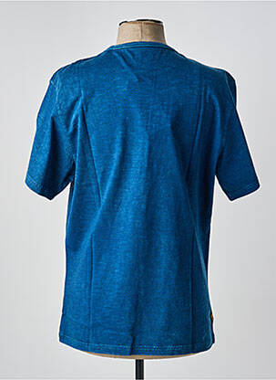 T-shirt coupe droite manches courtes bleu clair DAYTONA homme