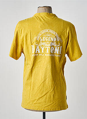 T-shirt coupe cintrée manches courtes jaune DAYTONA homme