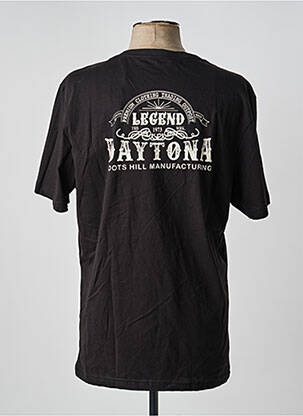 T-shirt coupe cintrée manches courtes noir DAYTONA homme