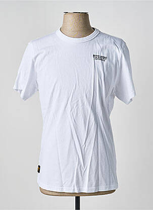 T-shirt coupe cintrée manches courtes blanc DAYTONA homme